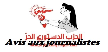 Tunisie – La Parti Destourien Libre avertit les médias et les journalistes