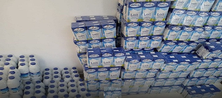Tunisie – Saisie de 676 litres de lait pasteurisé cachés pour des fins de spéculation